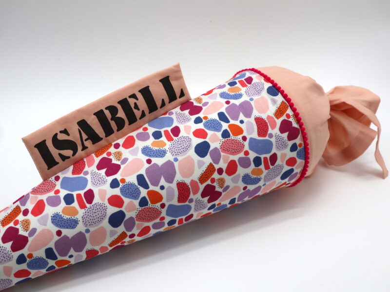 Schultüte "Colorful Pebbles" mit Namen