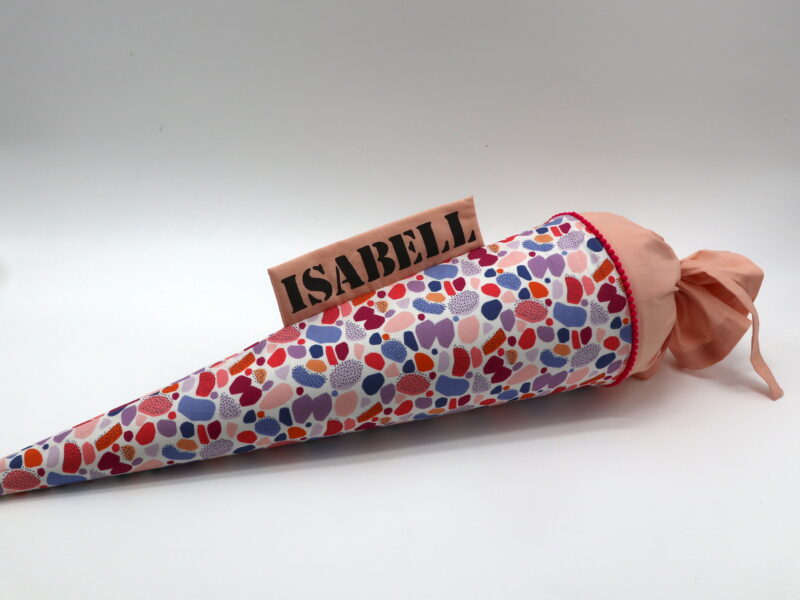 Schultüte "Colorful Pebbles" mit Namen – Bild 2