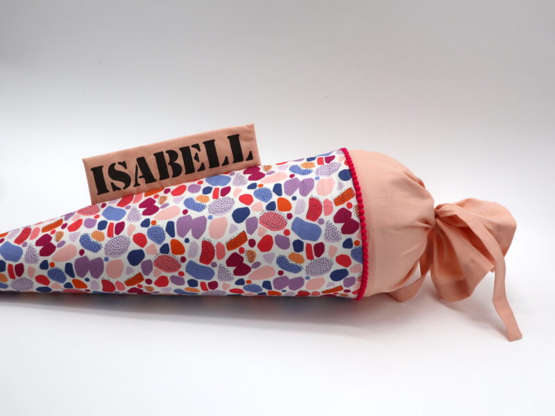 Schultüte "Colorful Pebbles" mit Namen – Bild 3