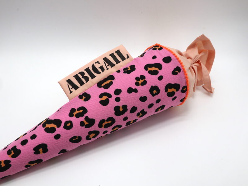 Schultüte "Acid Leo pink" mit Namen – Bild 3