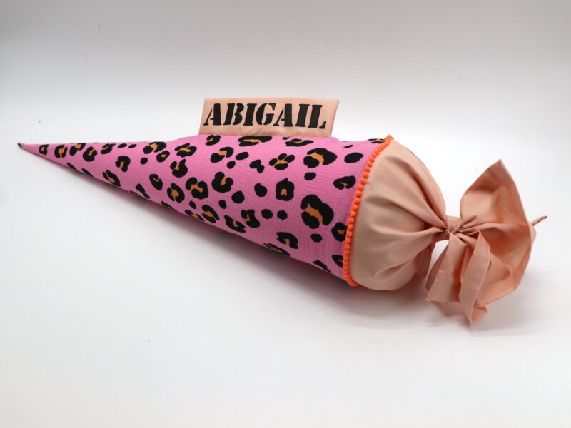 Schultüte "Acid Leo pink" mit Namen – Bild 5
