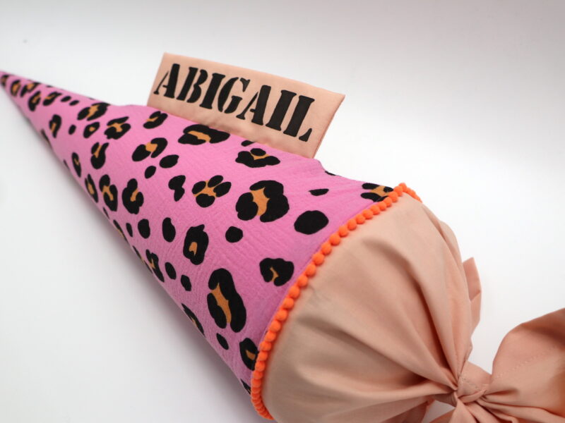 Schultüte "Acid Leo pink" mit Namen – Bild 6