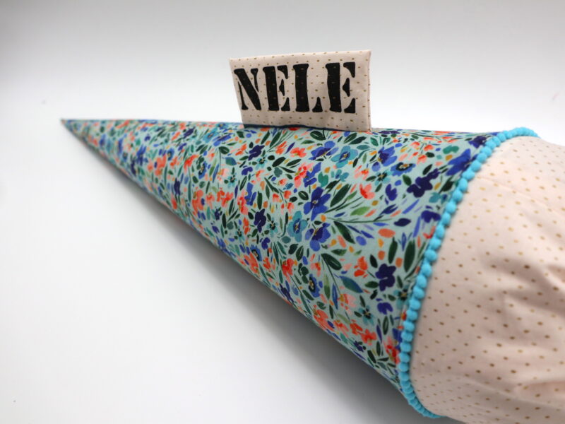 Schultüte "Wild flowers" mit Namen – Bild 5