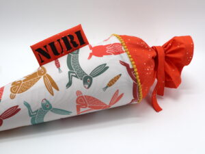 Schultüte "Hasen" mit Namen