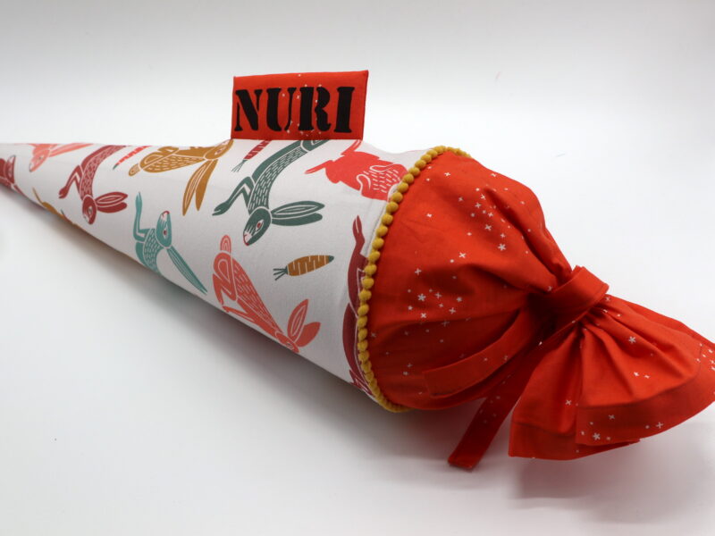 Schultüte "Hasen" mit Namen – Bild 4