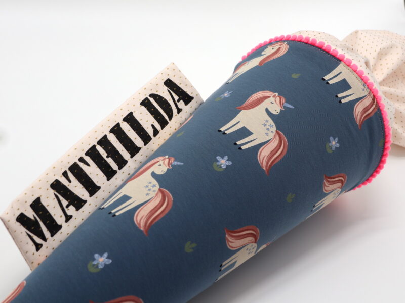 Schultüte "Glitter unicorn" mit Namen