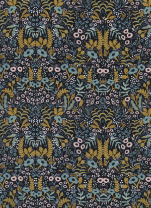 Cotton&Steel Fabrics - Menagerie - Tapestry - Midnight Metallic Fabric