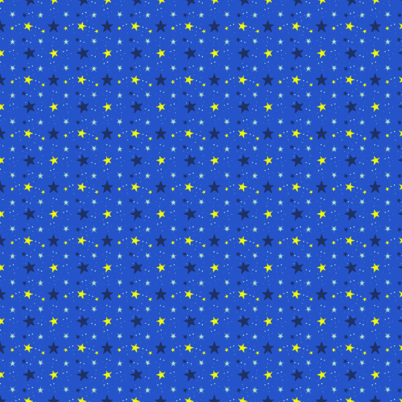 Cotton&Steel Fabrics - Monster Shop - Stargazing - Across The Sky Neon Pigment