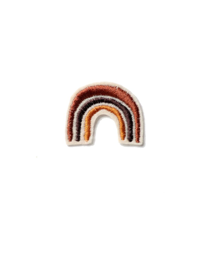 Aufnäher – Regenbogen / Apricot – Bild 2