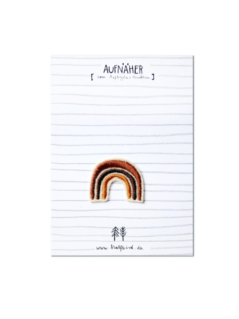 Aufnäher – Regenbogen / Apricot – Bild 3