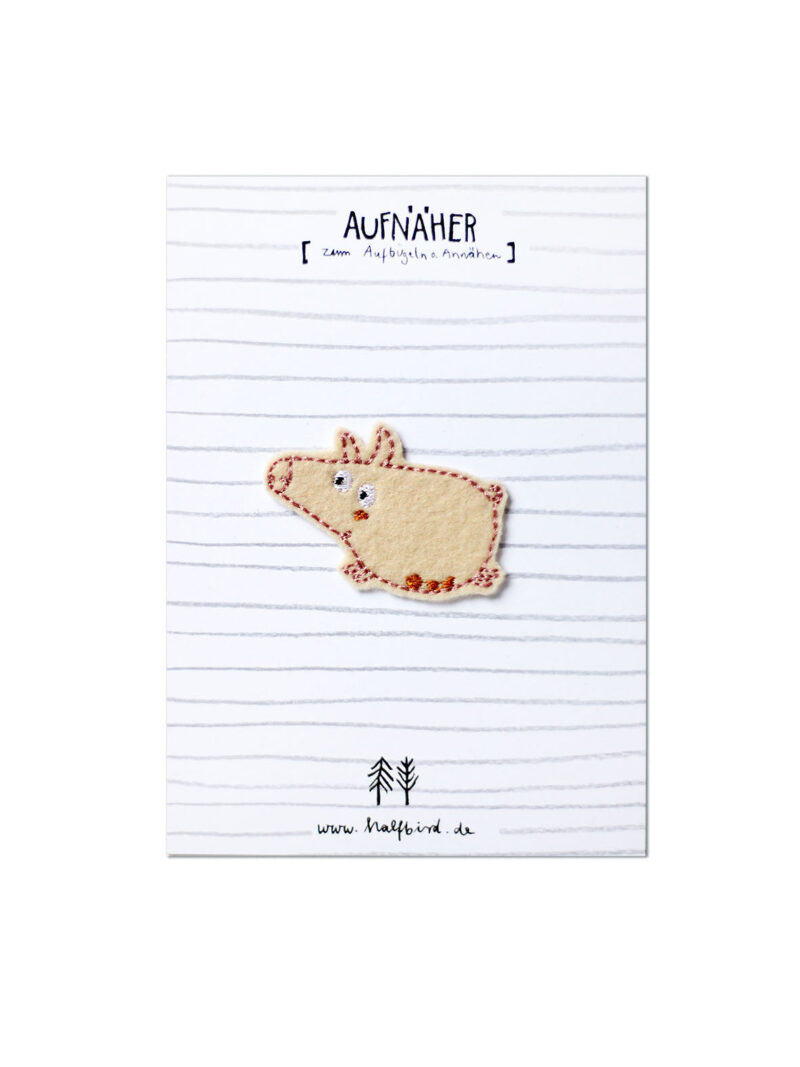 Aufnäher – Schwein – Bild 2