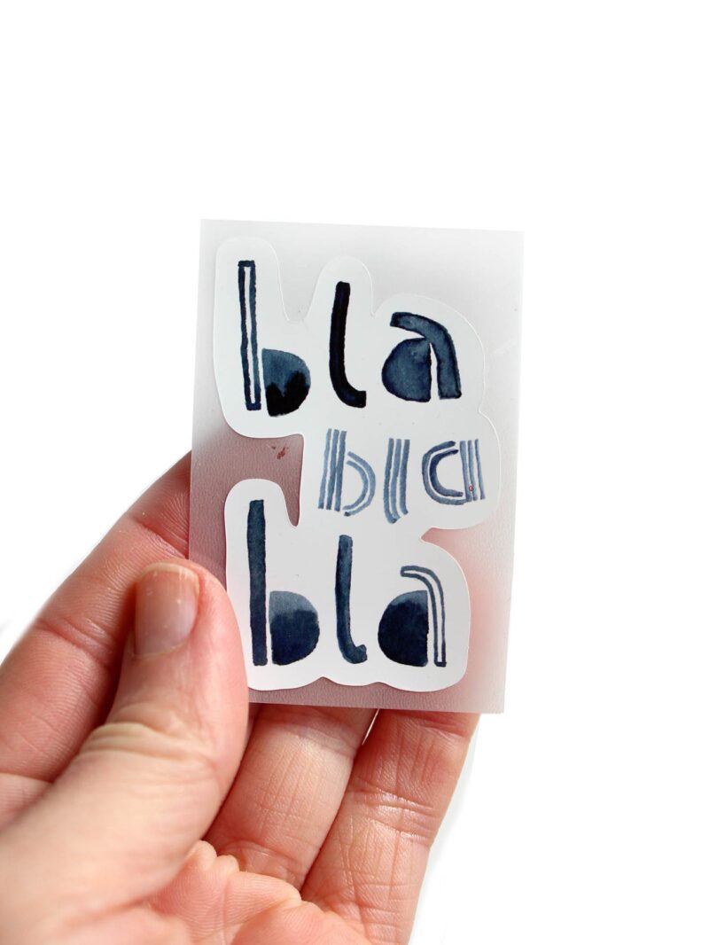 Bügelbild –  Blablabla – Bild 2