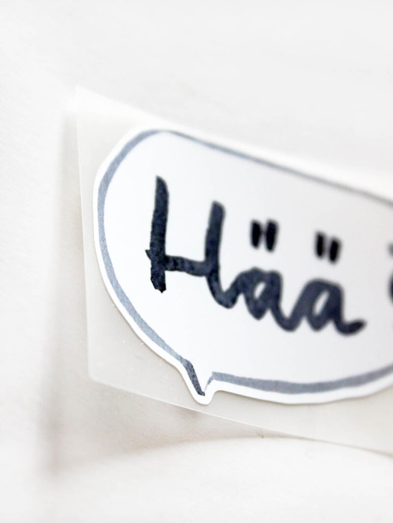 Bügelbild –  Hää? – Bild 2