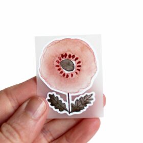 halfbird - Bügelbilder (Mohn)