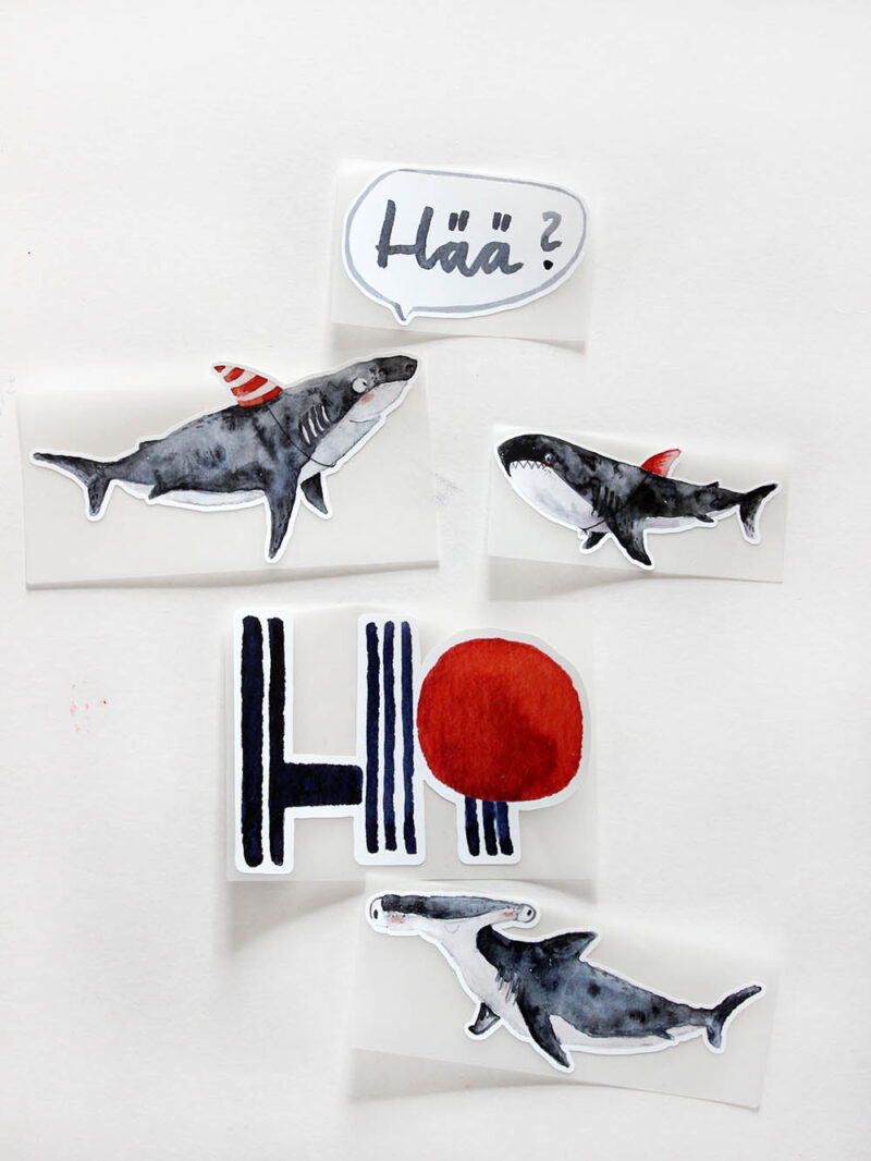 Bügelbild –  Schriftzug Hi – Bild 3