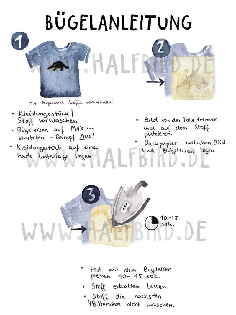 Bügelbild - 3er Set –  Baufahrzeuge – Bild 3
