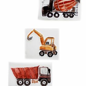 halfbird - Bügelbilder (SET "Baufahrzeuge")