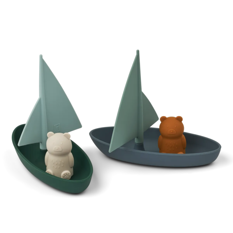 Liewood - Ensley Boats 2-Pack (Whale blue multi mix)