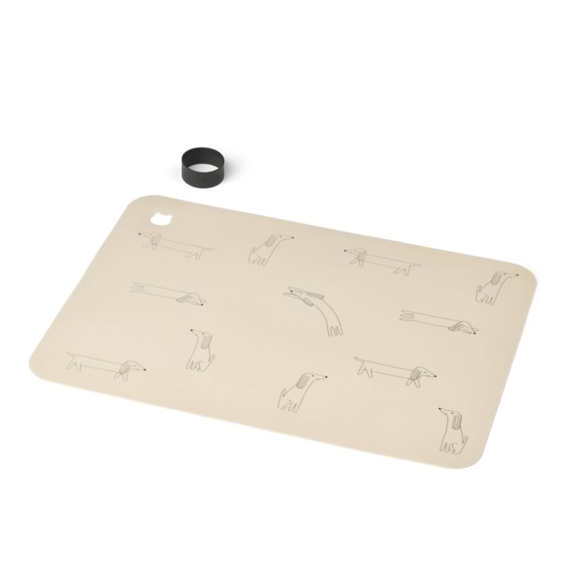 Liewood - Jude Printed Placemat (Dog / Sandy)