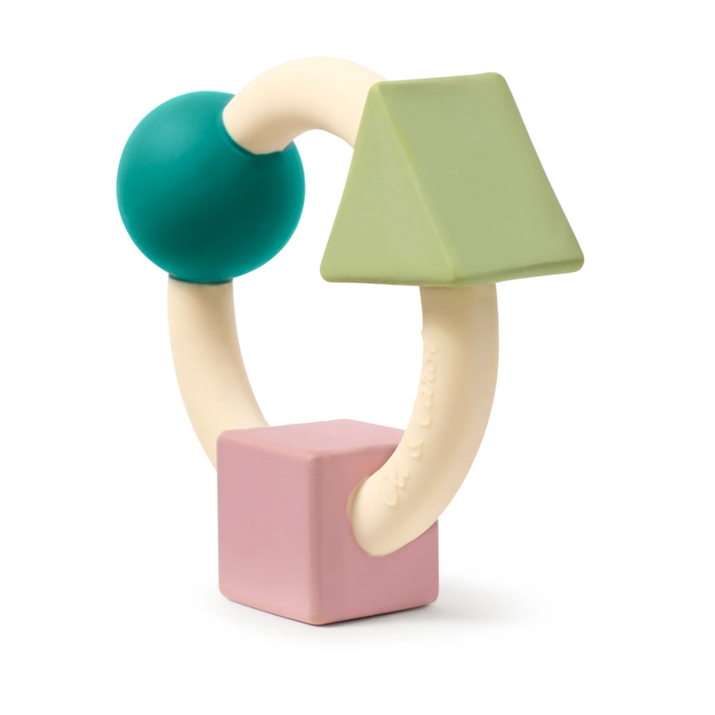 Baby-Spielzeug aus Naturkautschuk "Teething Ring Soft Colors" – Bild 2
