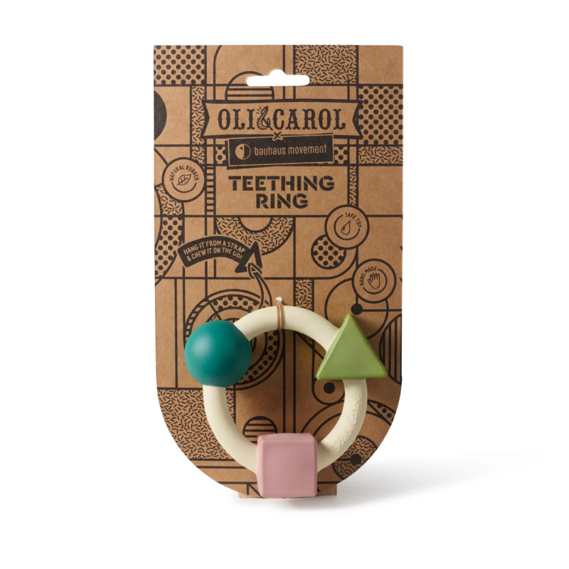 Baby-Spielzeug aus Naturkautschuk "Teething Ring Soft Colors" – Bild 3