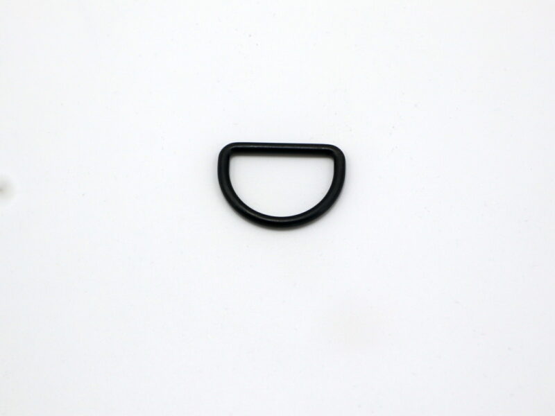 D-Ring "25 mm" aus Metall - Schwarz
