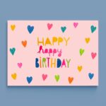Frau Ottilie - Postkarte *Happy Happy Birthday* Frau Ottilie - Postkarte *Happy Happy Birthday*