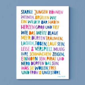 Frau Ottilie - Print *Starke Jungen*