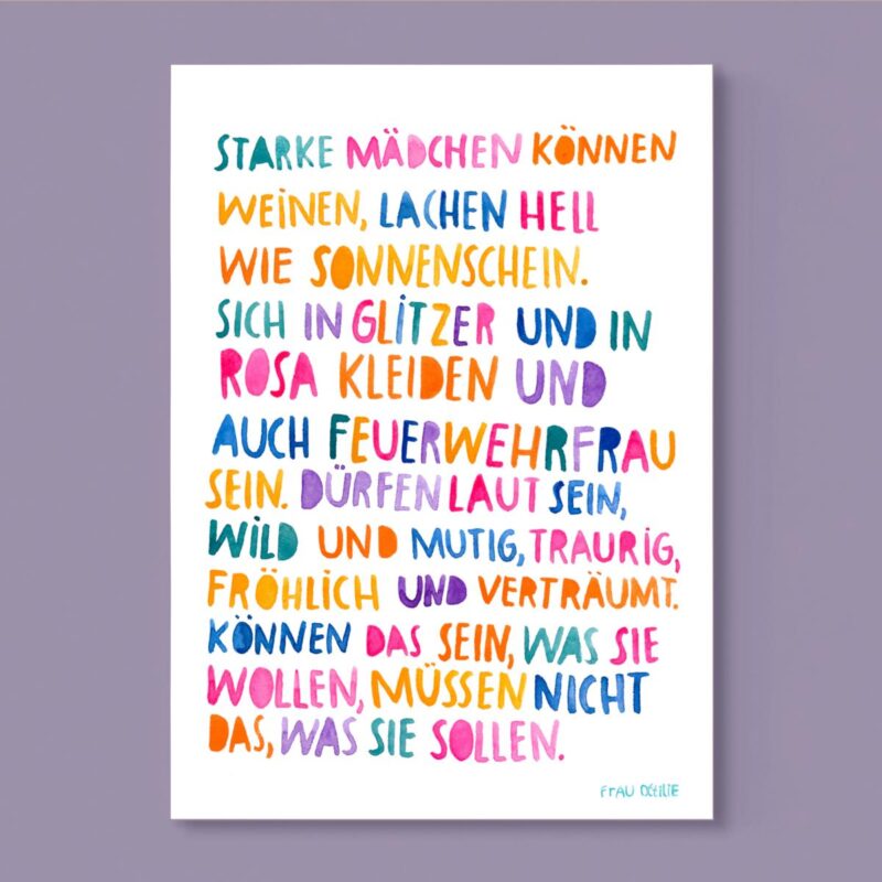 Frau Ottilie - Print *Starke Mädchen*