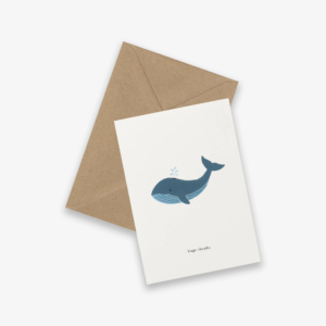 KARTOTEK Copenhagen - Klappkarte - Whale