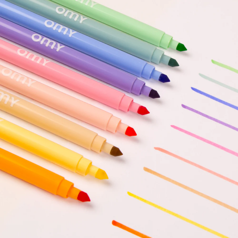 9 Filzstifte "Feltpens" – Pastel – Bild 2