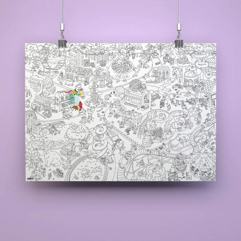 Poster zum Ausmalen "Giant" 70x100 cm  – Animal City – Bild 2