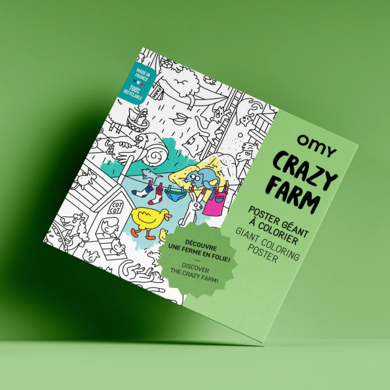 OMY - Giant Coloring Poster - Farm