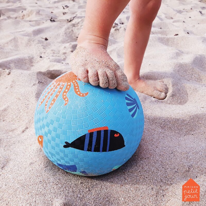 Ball aus Naturkautschuk - 18 cm – "Unterwasserwelt" – Bild 2