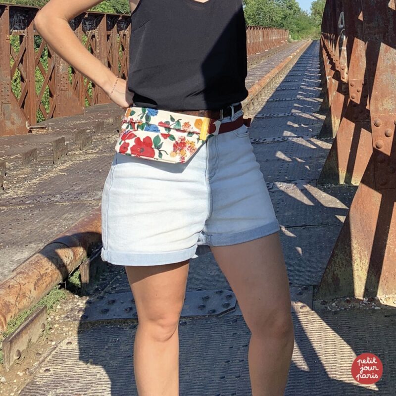 Gürteltasche "Bumbag" – Hibiskus – Bild 3