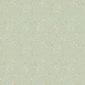 Cotton&Steel Fabrics - Clusters - Iced Mint Metallic