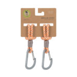 Lässig - Kinderwagenhaken 2er Set - Karabiner (Beige Orange) Lässig - Kinderwagenhaken 2er Set - Karabiner (Beige Orange)