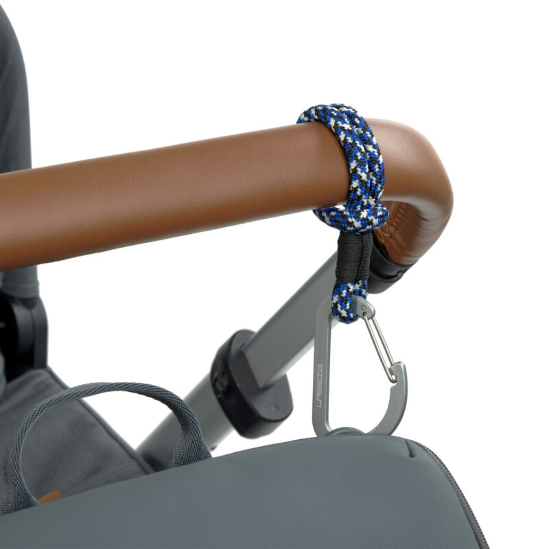 Kinderwagenhaken "Karabiner" im 2er Set - Schwarz/Blau – Bild 3