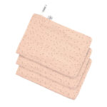Lässig - Mull Waschlappen Baby 3er Set (Punkte Rosa)