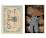 Maileg - Sleepy wakey baby maus in Streichholzschachtel - Blau