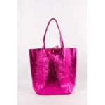 Maison Fanli - Shopper - Echt Leder (Fuchsia Irisé)