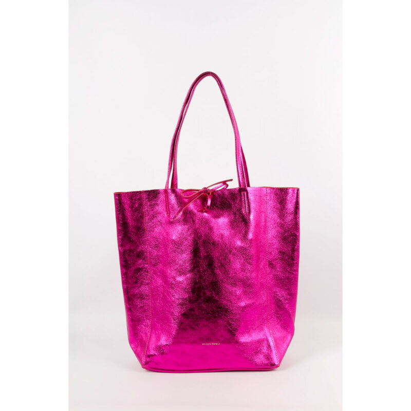 Maison Fanli - Shopper - Echt Leder (Fuchsia Irisé)