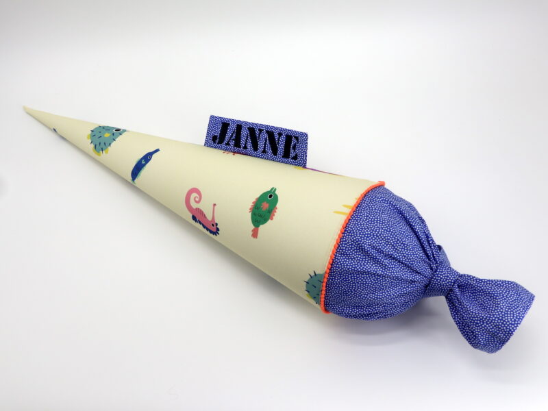 Schultüte "Fische - Judithmachtdas" mit Namen – Bild 3