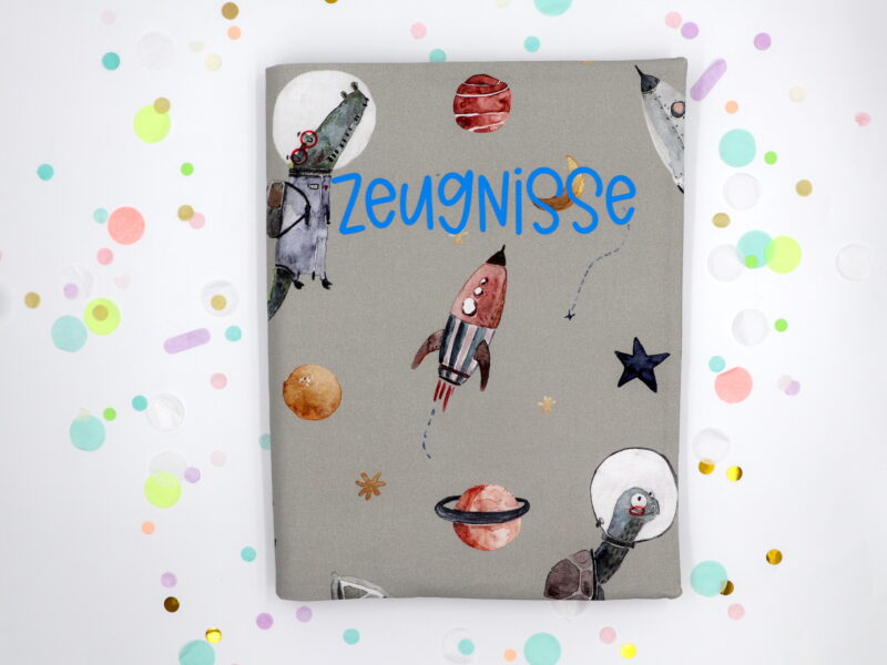 Personalisierte Zeugnismappe "Space - Halfbird" – Bild 2