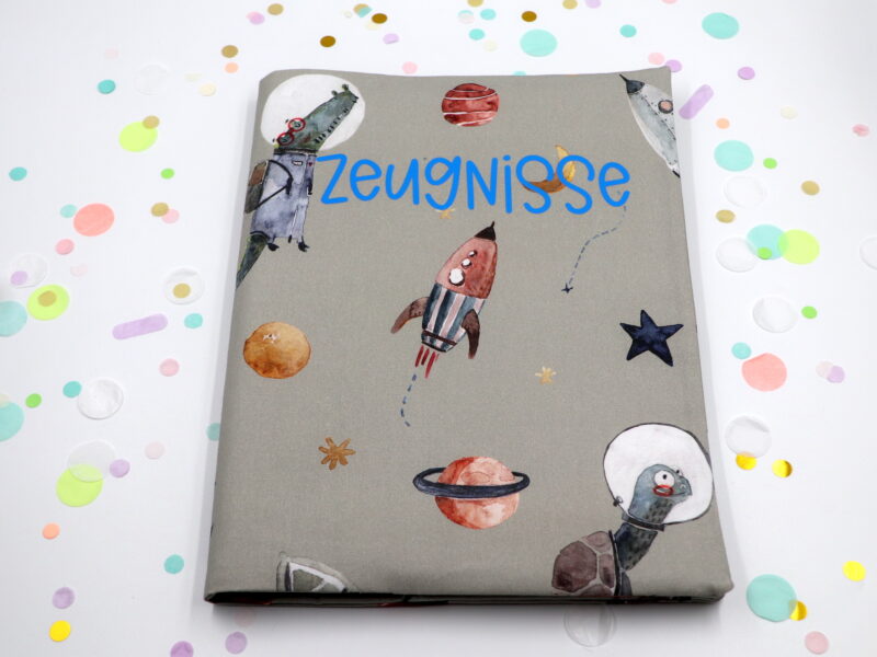 Personalisierte Zeugnismappe "Space - Halfbird" – Bild 3