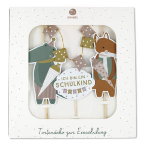 Ava&Yves - Cake Topper Schulkind pastell