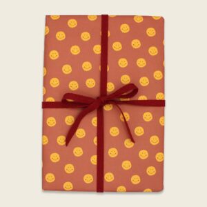 Ava&Yves - Geschenkpapier “Smile” rostrot