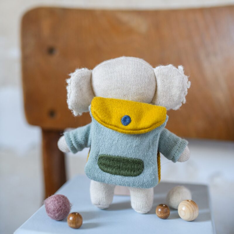 Kleiner Kuschelfreund "Schulkind" – Koala mit Schulranzen – Bild 3