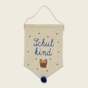 Ava&Yves - Wandbehang mit Ranzen “Schulkind” (22 x 32 cm)