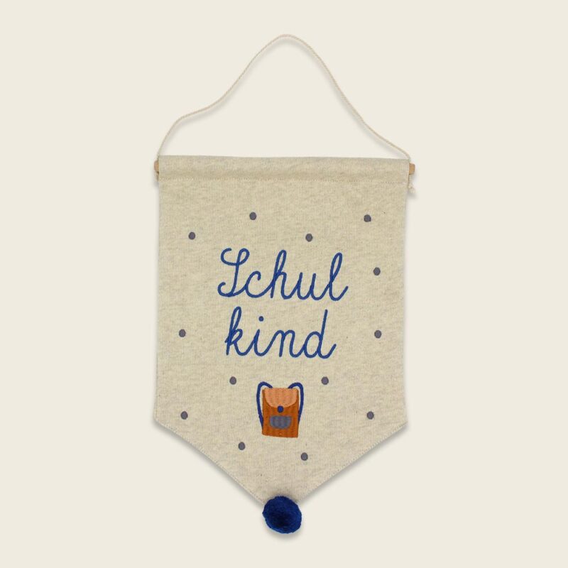 Ava&Yves - Wandbehang mit Ranzen “Schulkind” (22 x 32 cm)